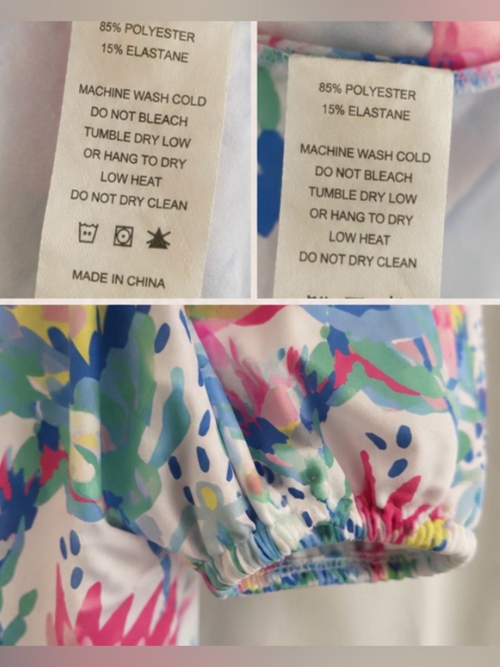 Smith & Quinn Floral Puff Sleeve Mini Dress – XS - Picture 3 of 4